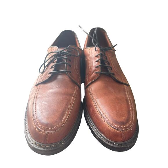 Allen Edmonds Wilbert brown leather comfort split-toe Oxford shoes 10.5D m3 main image 4